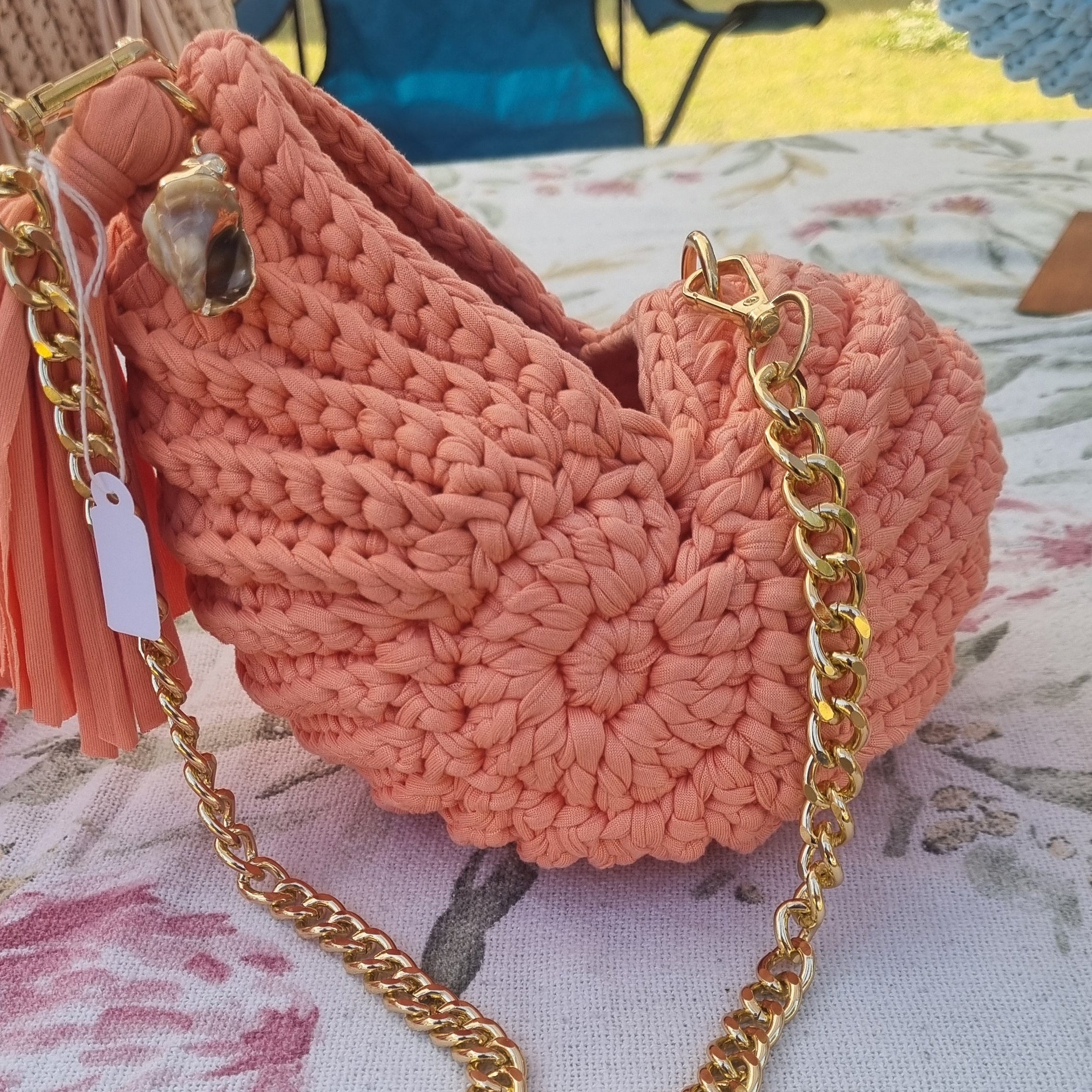 Coastal Loops – Handmade Crochet Shell Bag – Colour Collection